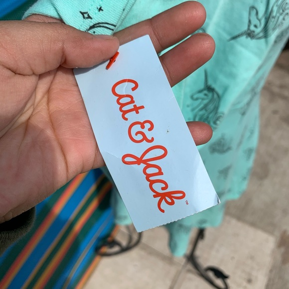 Cat & Jack Mint Green Unicorn Dress - Picture 7 of 8